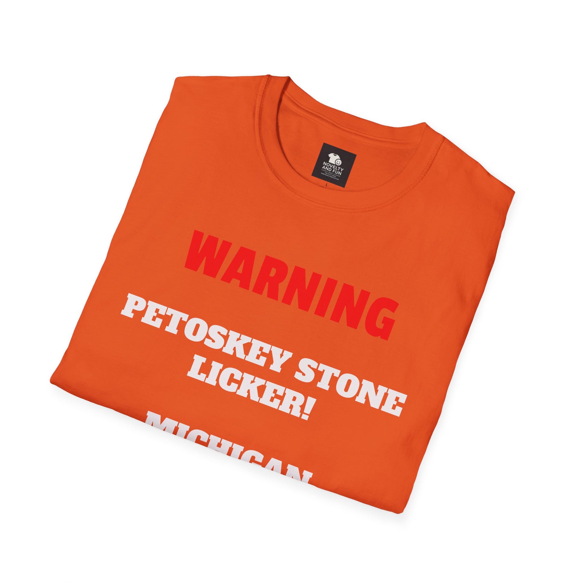 Petoskey Stone Licker Unisex Softstyle T-Shirt - Perfect for Michigan Lovers
