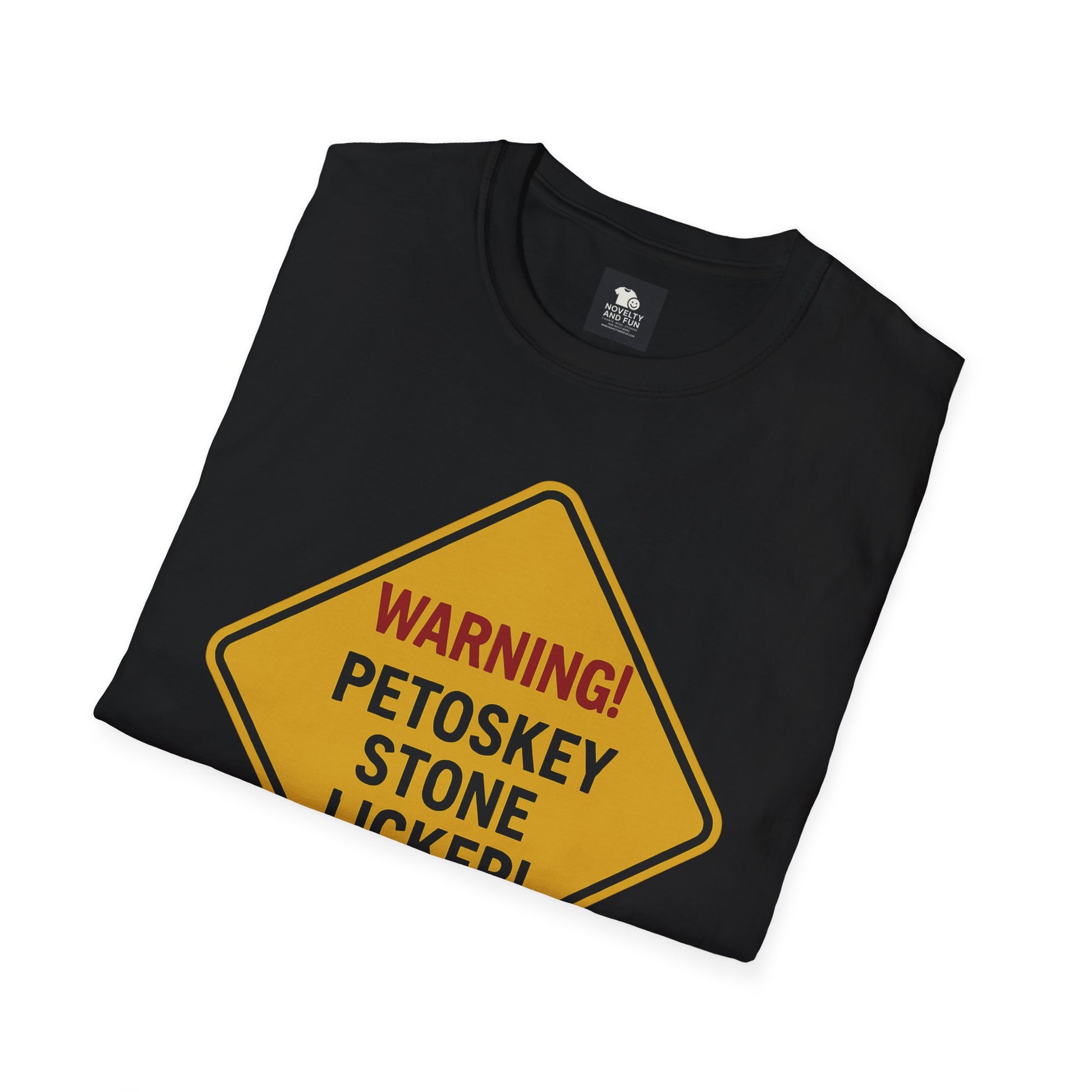 Warning! Contains Petoskey Stone Licker T-Shirt, Funny Gift, Unisex Tee, [...]