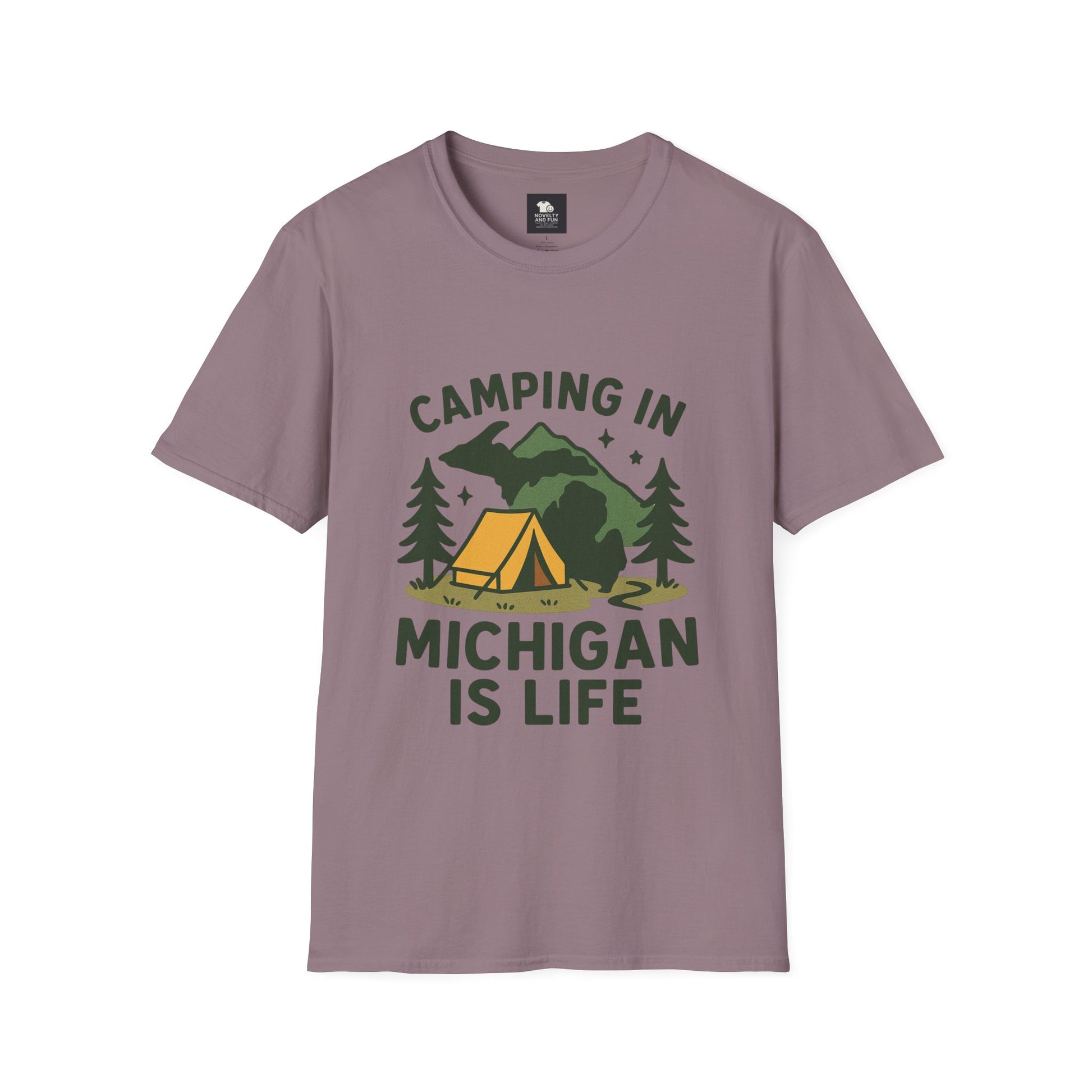 Michigan Camping Is Life T-Shirt - Outdoor Adventure Tee