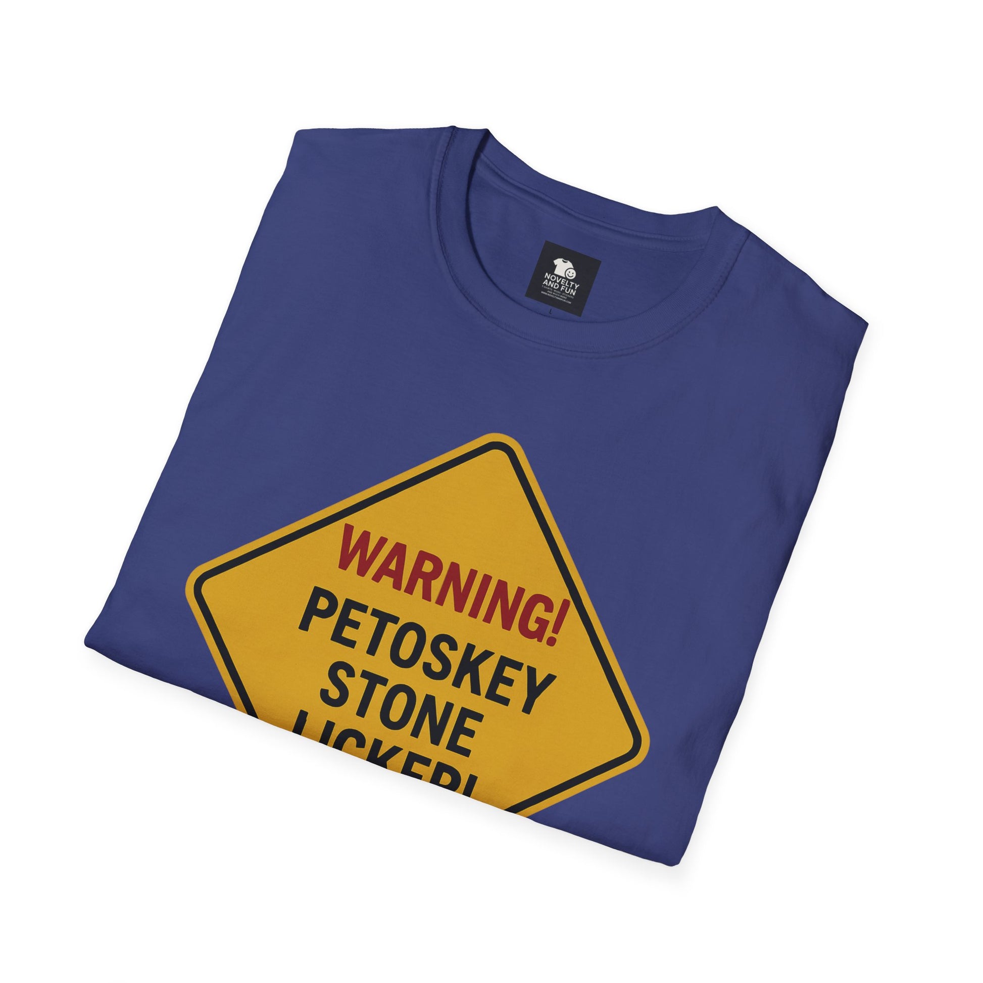 Warning! Contains Petoskey Stone Licker T-Shirt, Funny Gift, Unisex Tee, [...]