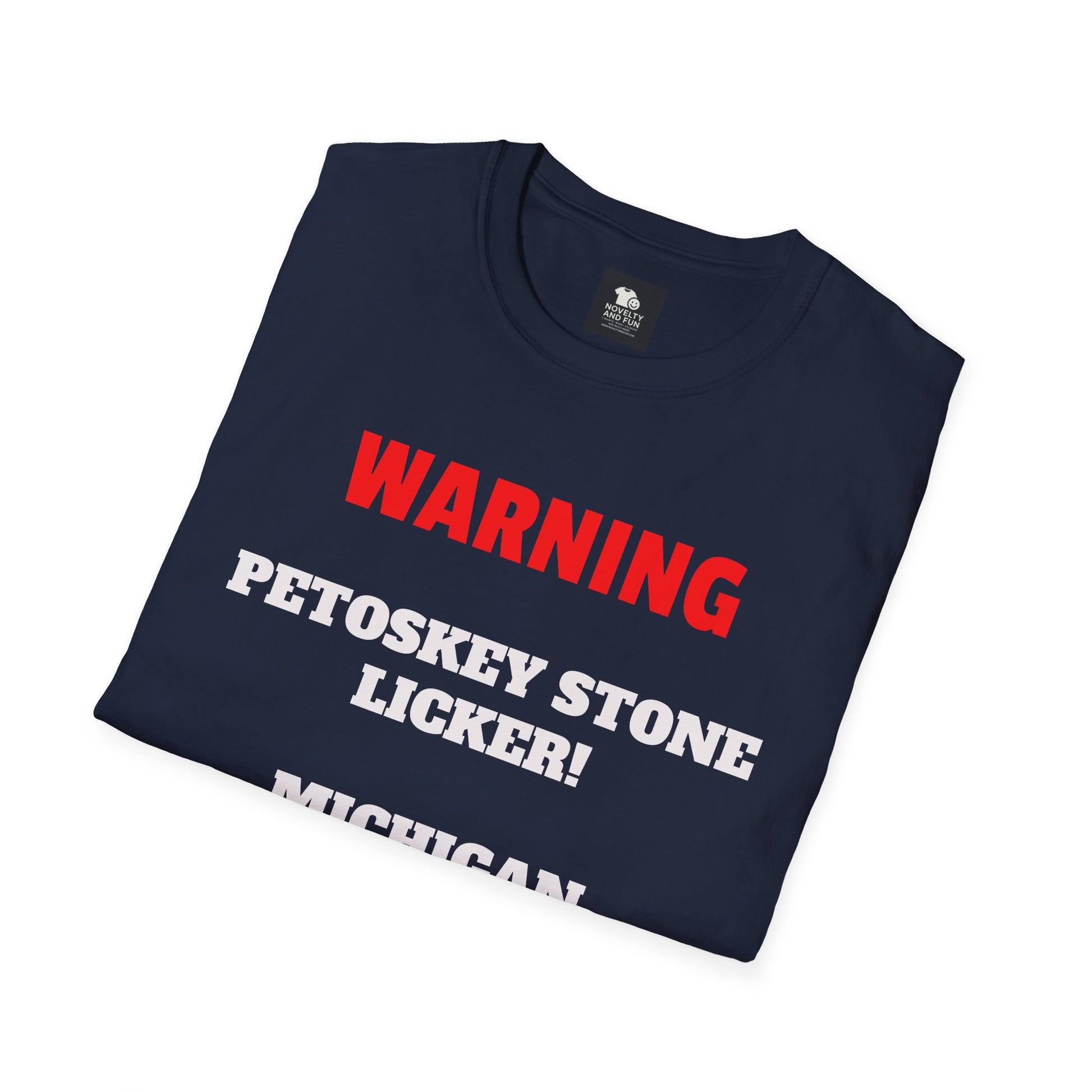 Petoskey Stone Licker Unisex Softstyle T-Shirt - Perfect for Michigan Lovers