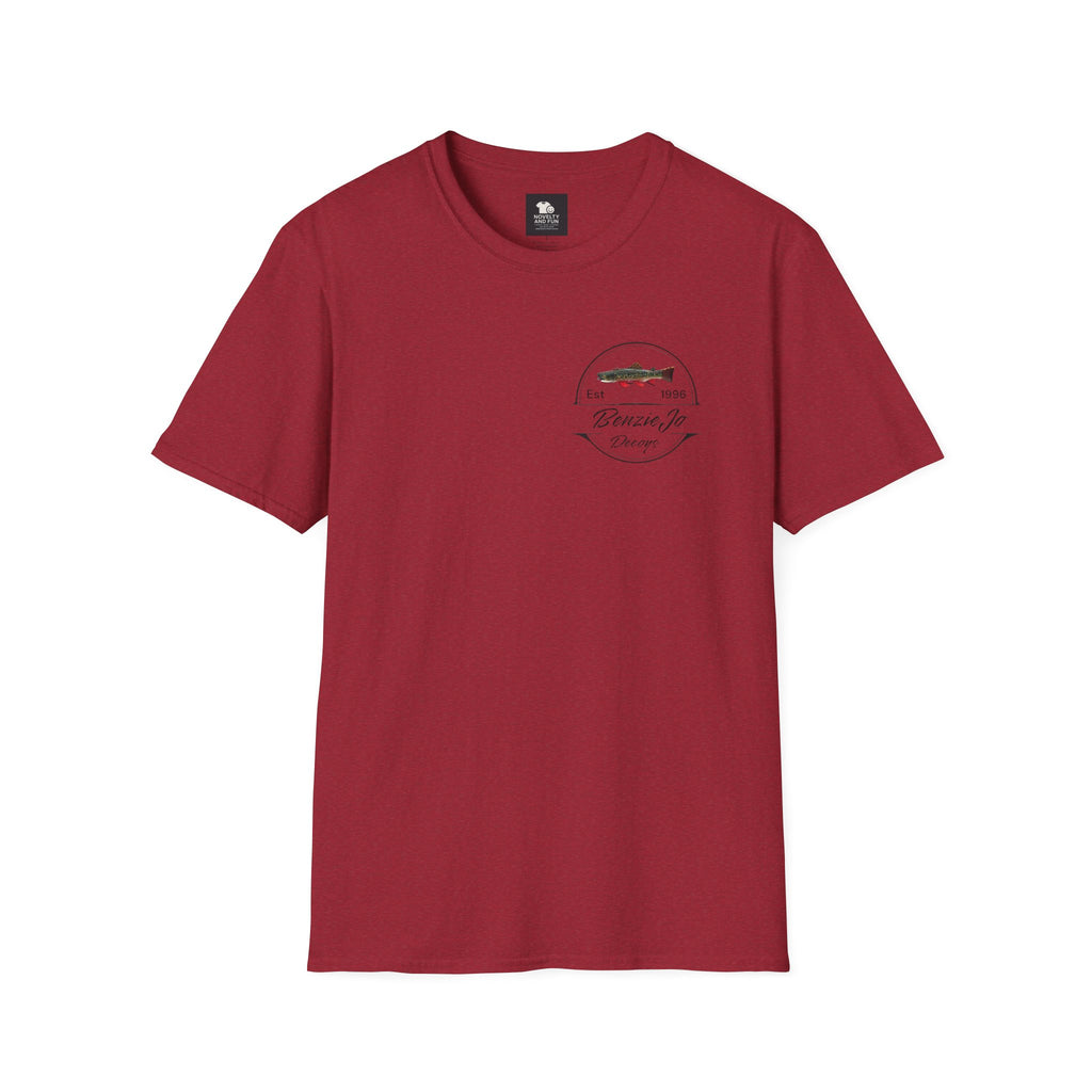 Front and Back Michigan BenzieJo Fish Decoys T-Shirt