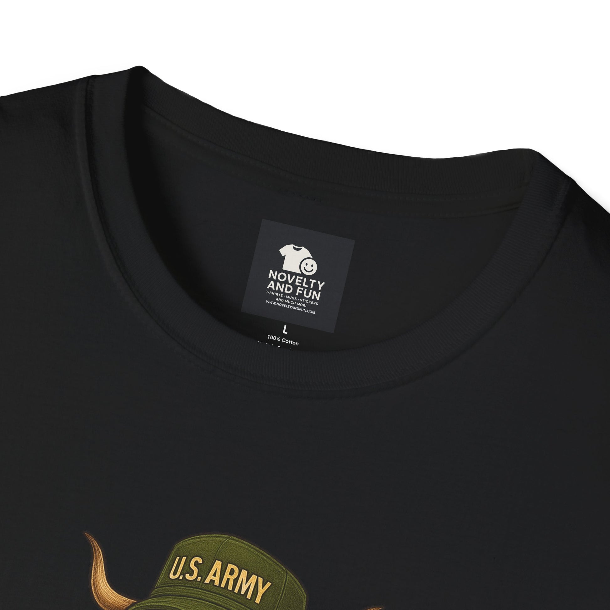 Veteran's Day Army Highland Cow T-Shirt