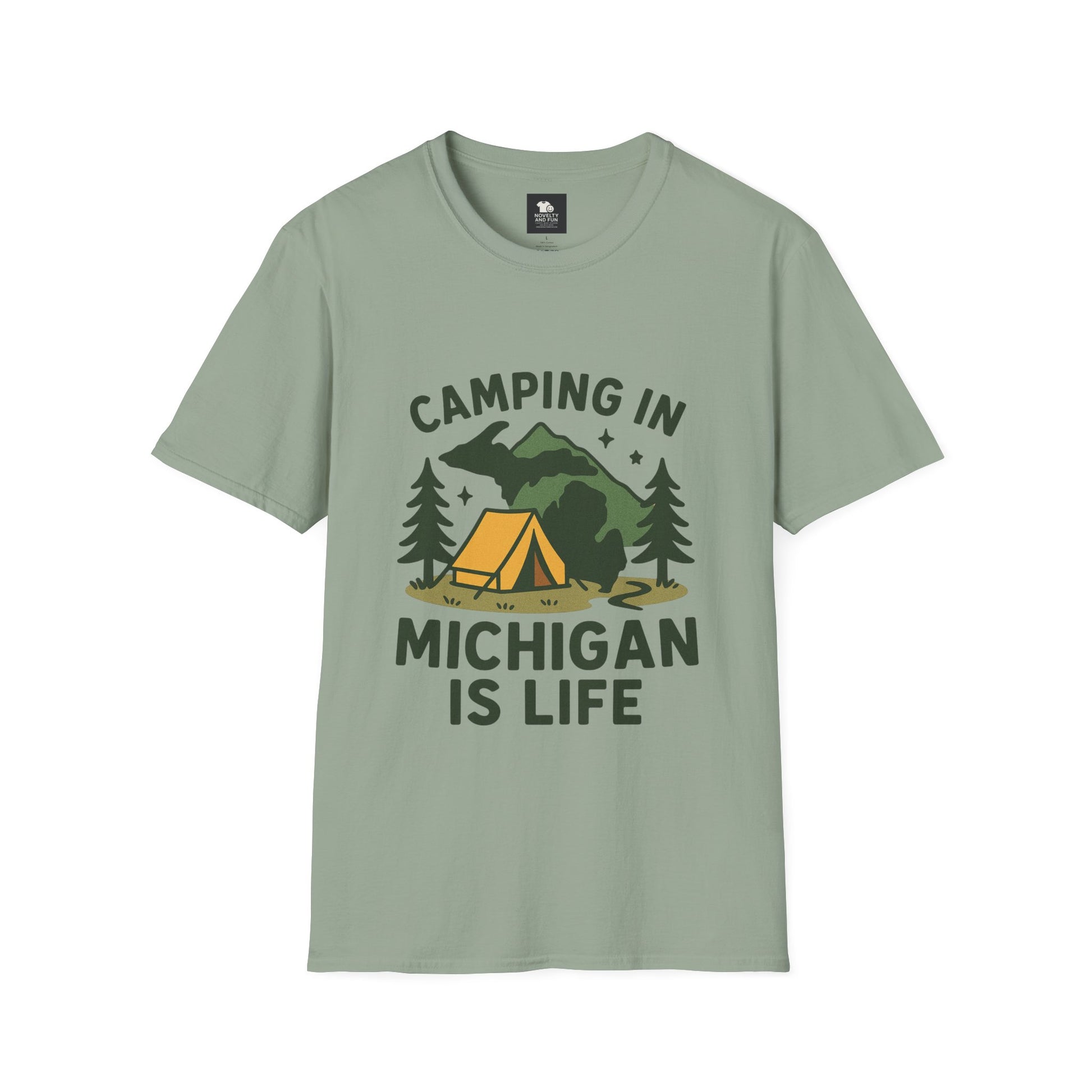 Michigan Camping Is Life T-Shirt - Outdoor Adventure Tee