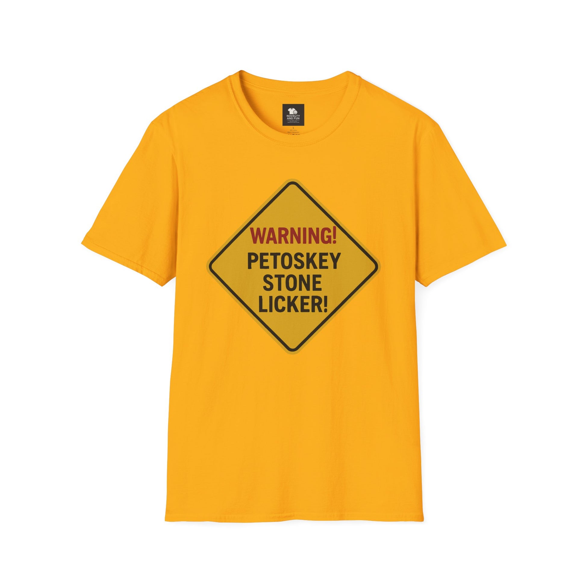 Warning! Contains Petoskey Stone Licker T-Shirt, Funny Gift, Unisex Tee, [...]