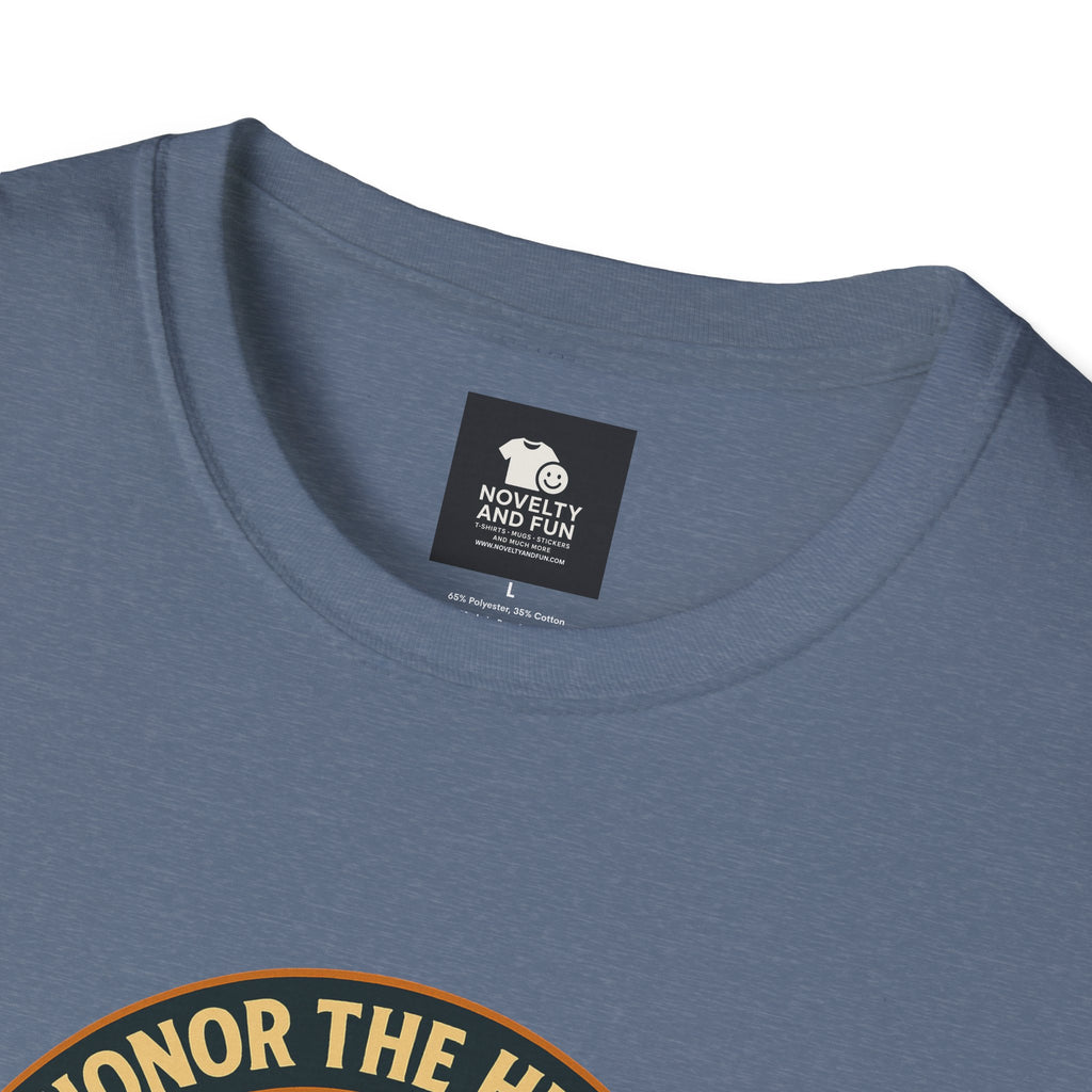 Honor The Hustle Unisex Graphic T-Shirt - Labor Day Construction Tee