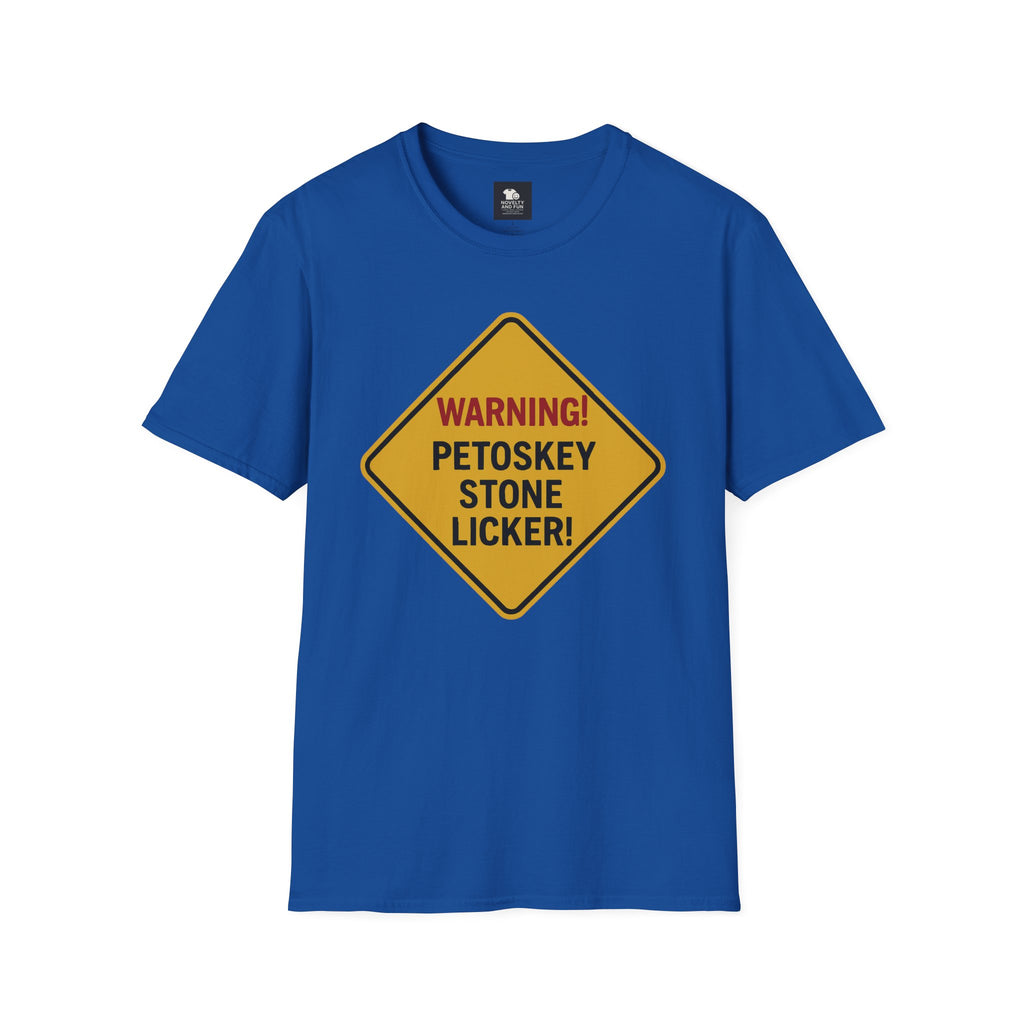 Warning! Contains Petoskey Stone Licker T-Shirt, Funny Gift, Unisex Tee, [...]