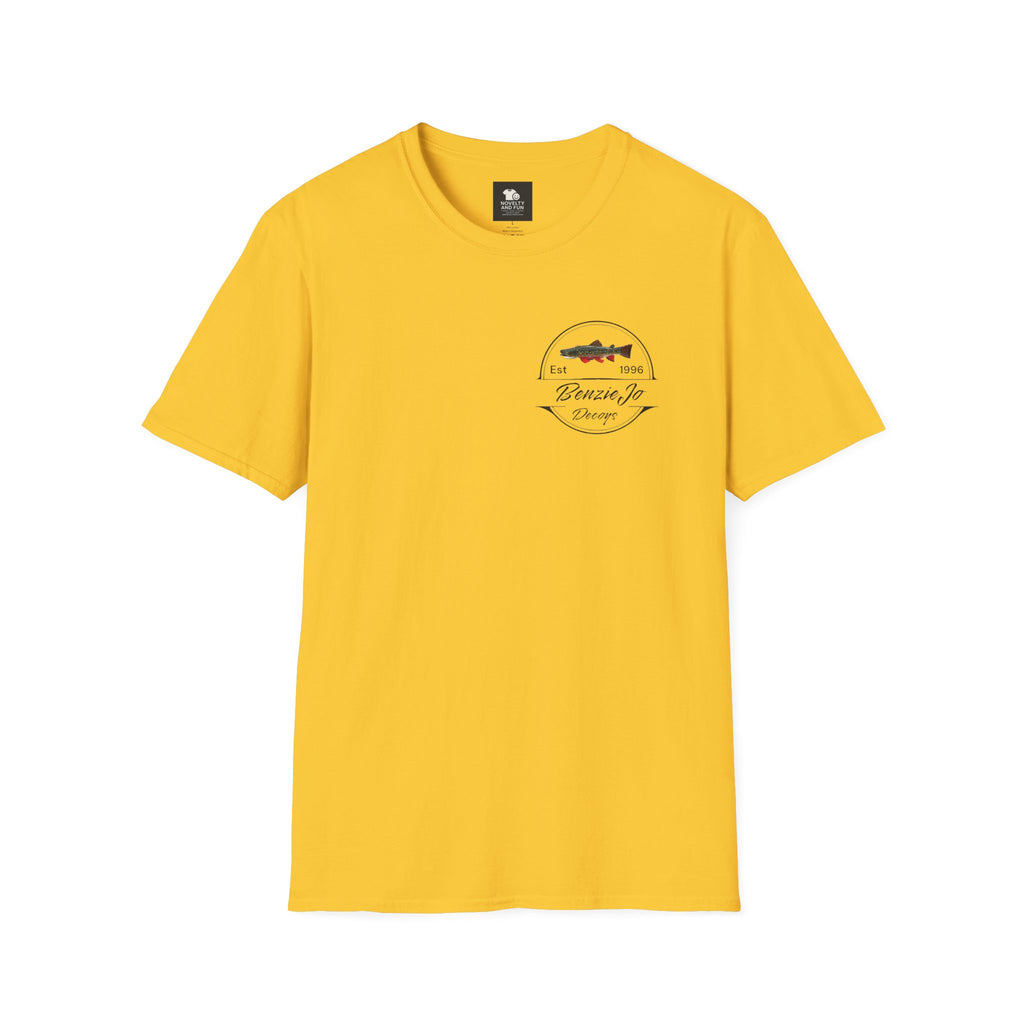 Front and Back Michigan BenzieJo Fish Decoys T-Shirt